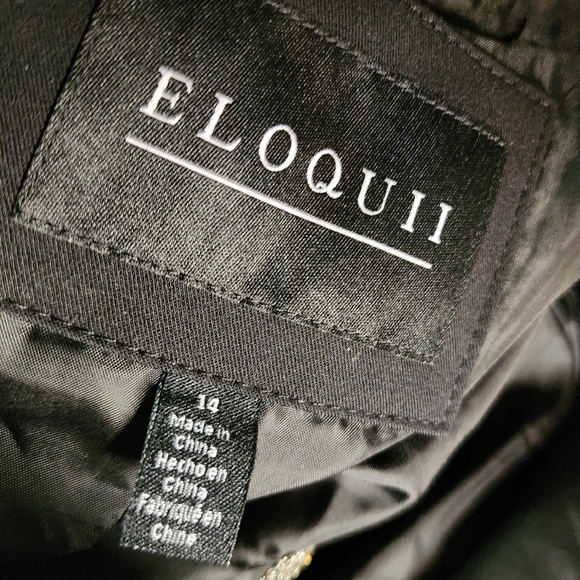 Eloquii crystal fringe trim blazer/ suit jacket. Sz 14. Deal!! - Picture 5 of 7